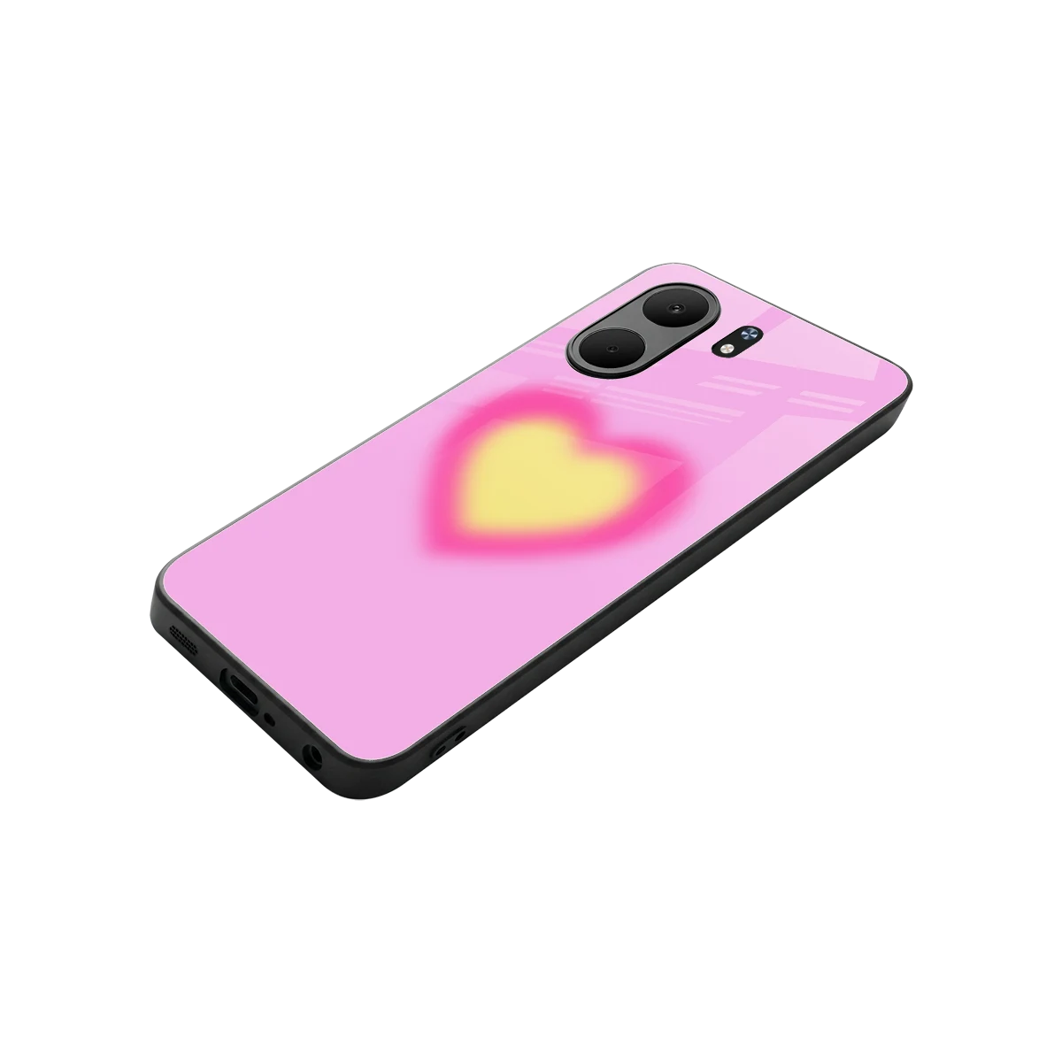 Heart Spectrum stylish phone case for oppo a5x 5g | glossy glass and slim fit