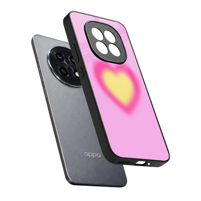 Heart Spectrum sleek oppo f29 pro 5g cover with tempered glass back and TPU edges