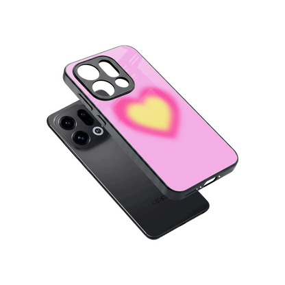 Heart Spectrum sleek oppo find x9 cover with tempered glass back and TPU edges