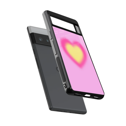 Heart Spectrum sleek google pixel 6 pro cover with tempered glass back and TPU edges