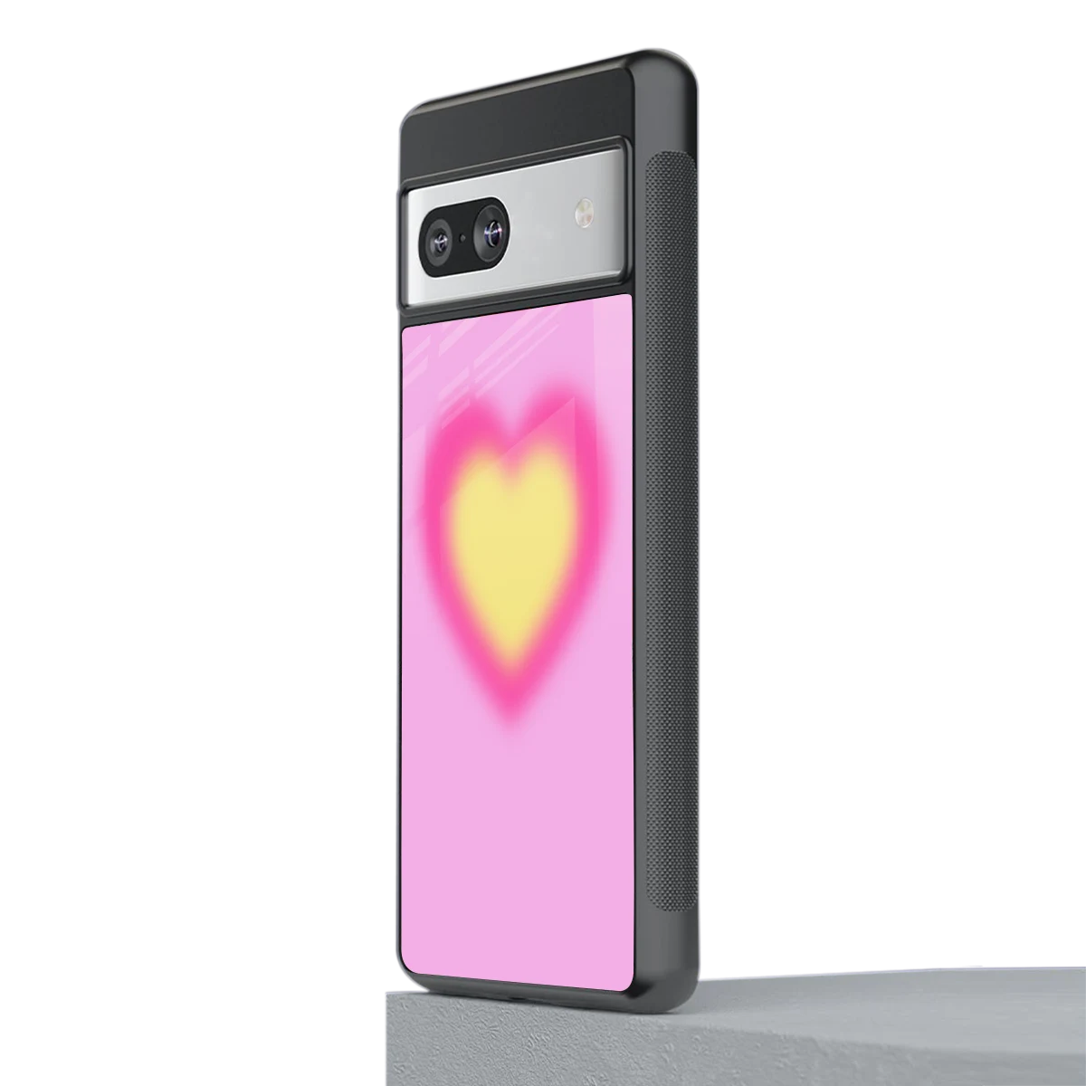 Heart Spectrum stylish phone case for google pixel 7 | glossy glass and slim fit