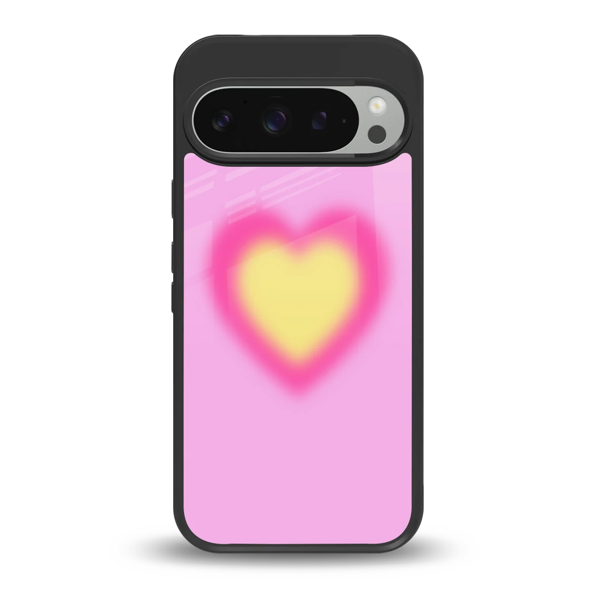 Heart Spectrum back phone cover | glass case for google pixel 9 pro xl