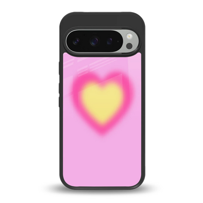 Heart Spectrum back phone cover | glass case for google pixel 9 pro xl