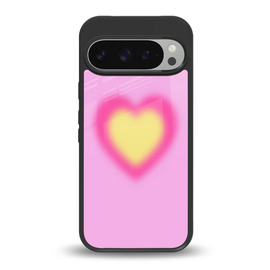Heart Spectrum back phone cover | glass case for google pixel 9 pro xl