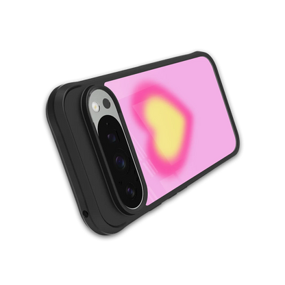 Heart Spectrum stylish phone case for google pixel 9 pro xl | glossy glass and slim fit