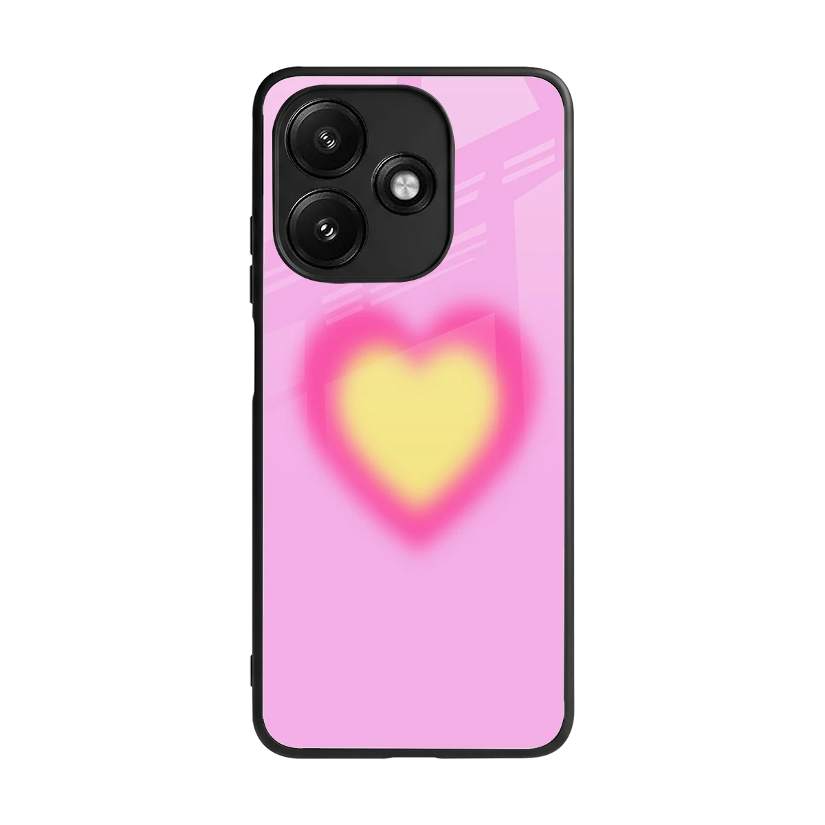 Heart Spectrum back phone cover | glass case for redmi 12 5g