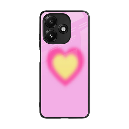 Heart Spectrum back phone cover | glass case for redmi 12 5g
