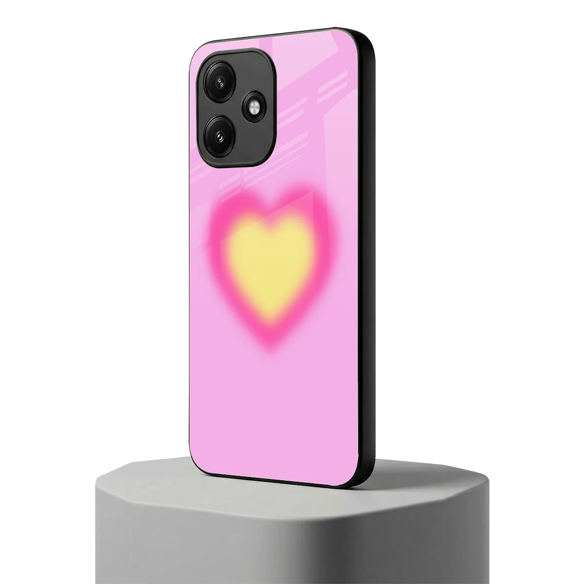 Heart Spectrum redmi 12 5g mobile cover | shockproof glass phone case