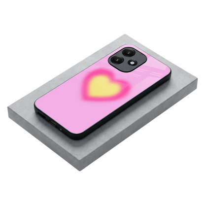 Heart Spectrum stylish phone case for redmi 12 5g | glossy glass and slim fit