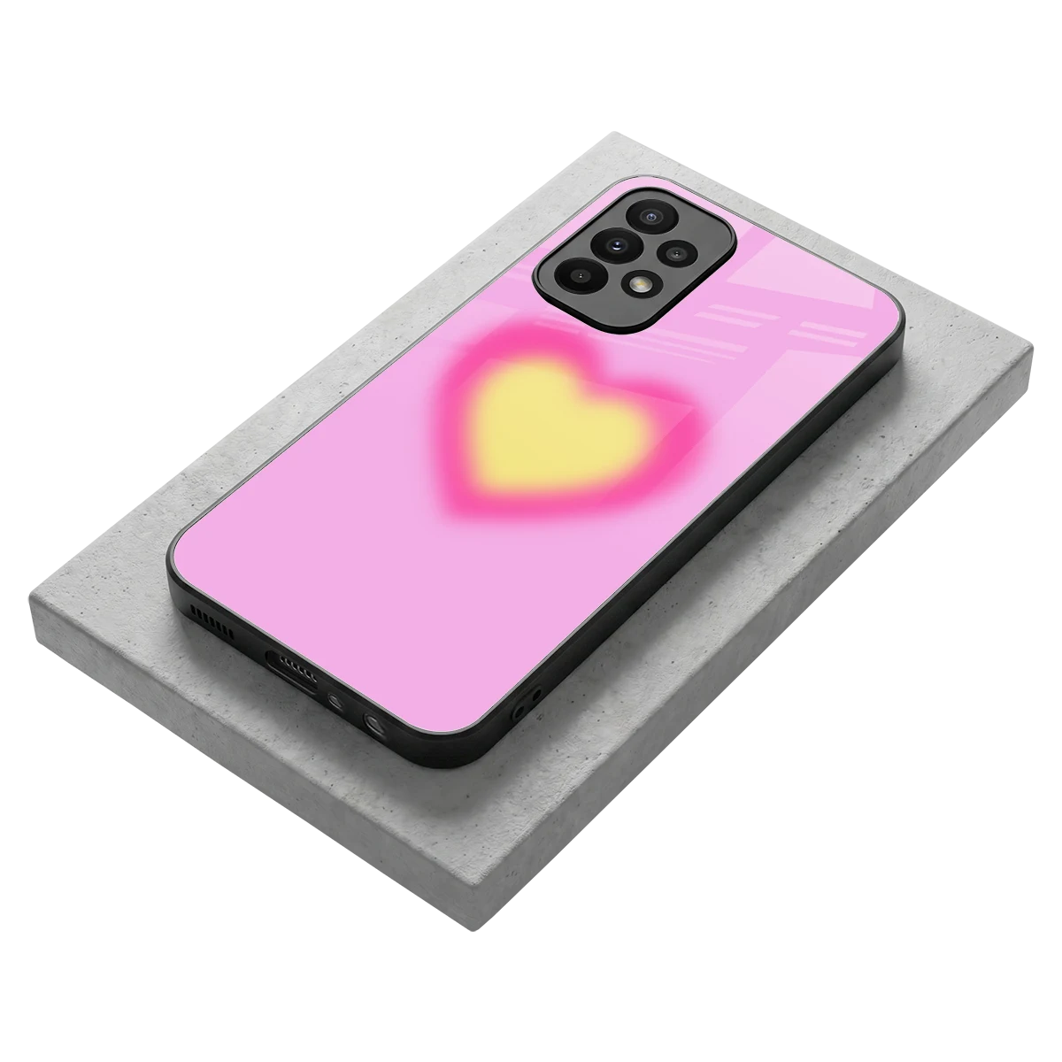 Heart Spectrum stylish phone case for samsung galaxy a23 | glossy glass and slim fit