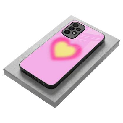 Heart Spectrum stylish phone case for samsung galaxy a23 | glossy glass and slim fit