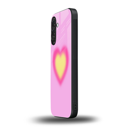 Heart Spectrum samsung galaxy m35 5g mobile cover | shockproof glass phone case