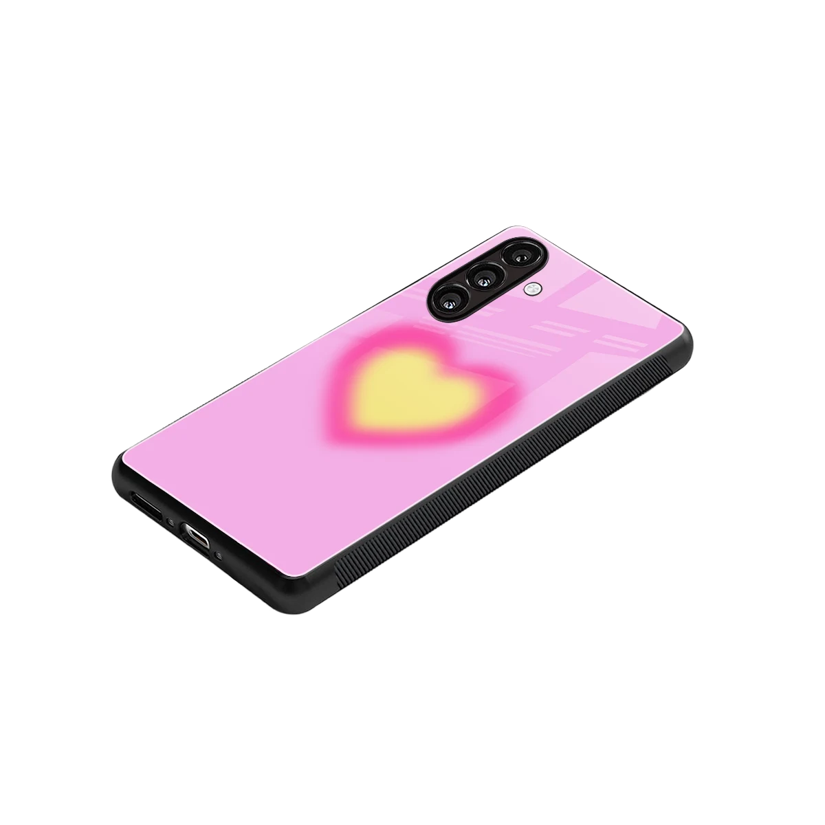 Heart Spectrum stylish phone case for samsung galaxy m35 5g | glossy glass and slim fit
