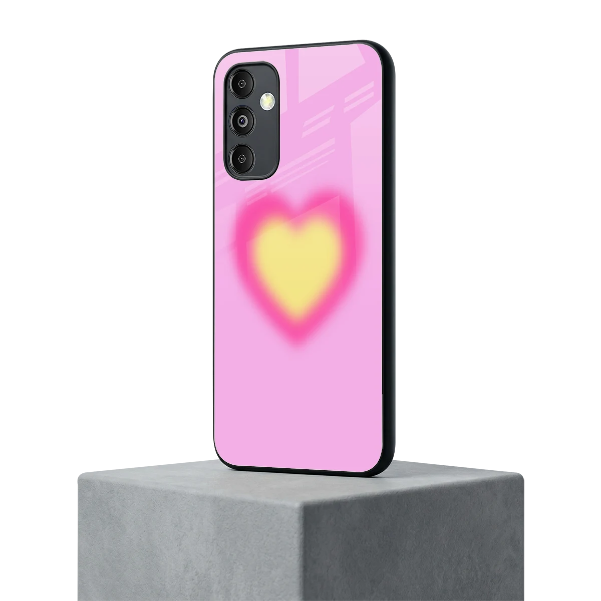 Heart Spectrum samsung galaxy m14 5g mobile cover | shockproof glass phone case