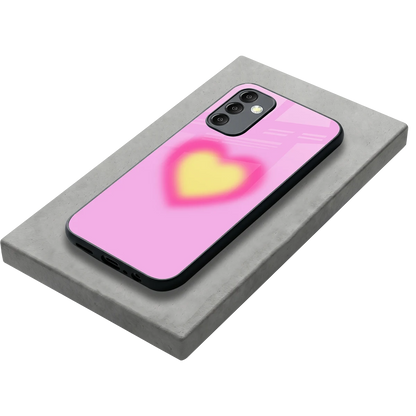 Heart Spectrum stylish phone case for samsung galaxy m14 5g | glossy glass and slim fit