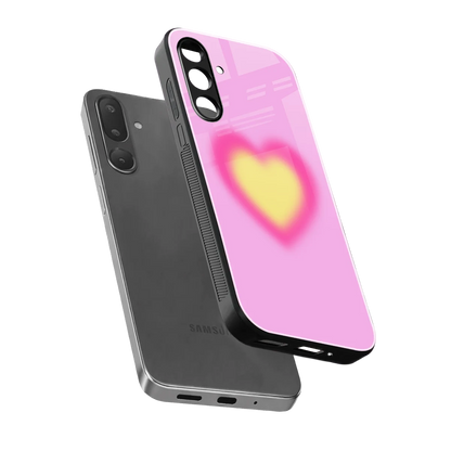 Heart Spectrum sleek samsung galaxy m36 5g cover with tempered glass back and TPU edges