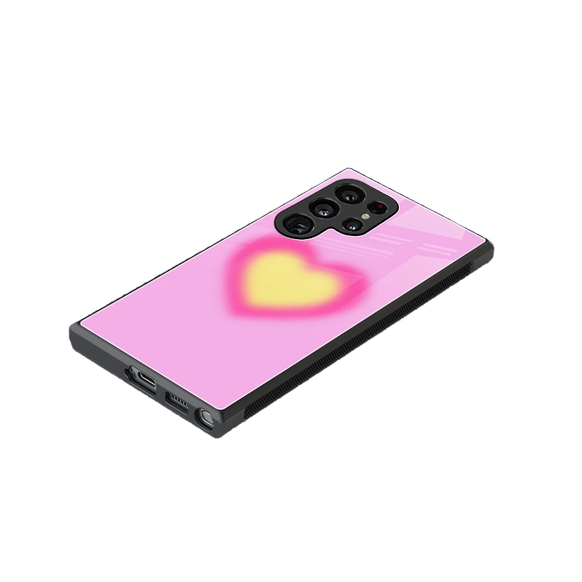 Heart Spectrum stylish phone case for samsung galaxy s24 ultra | glossy glass and slim fit
