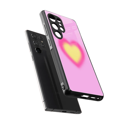 Heart Spectrum sleek samsung galaxy s25 ultra cover with tempered glass back and TPU edges