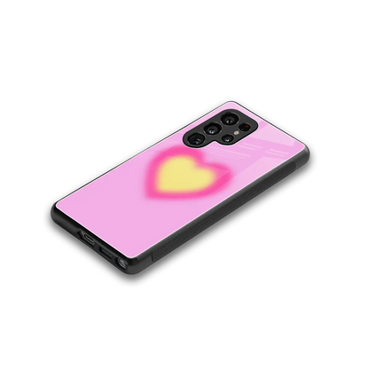 Heart Spectrum stylish phone case for samsung galaxy s25 ultra | glossy glass and slim fit