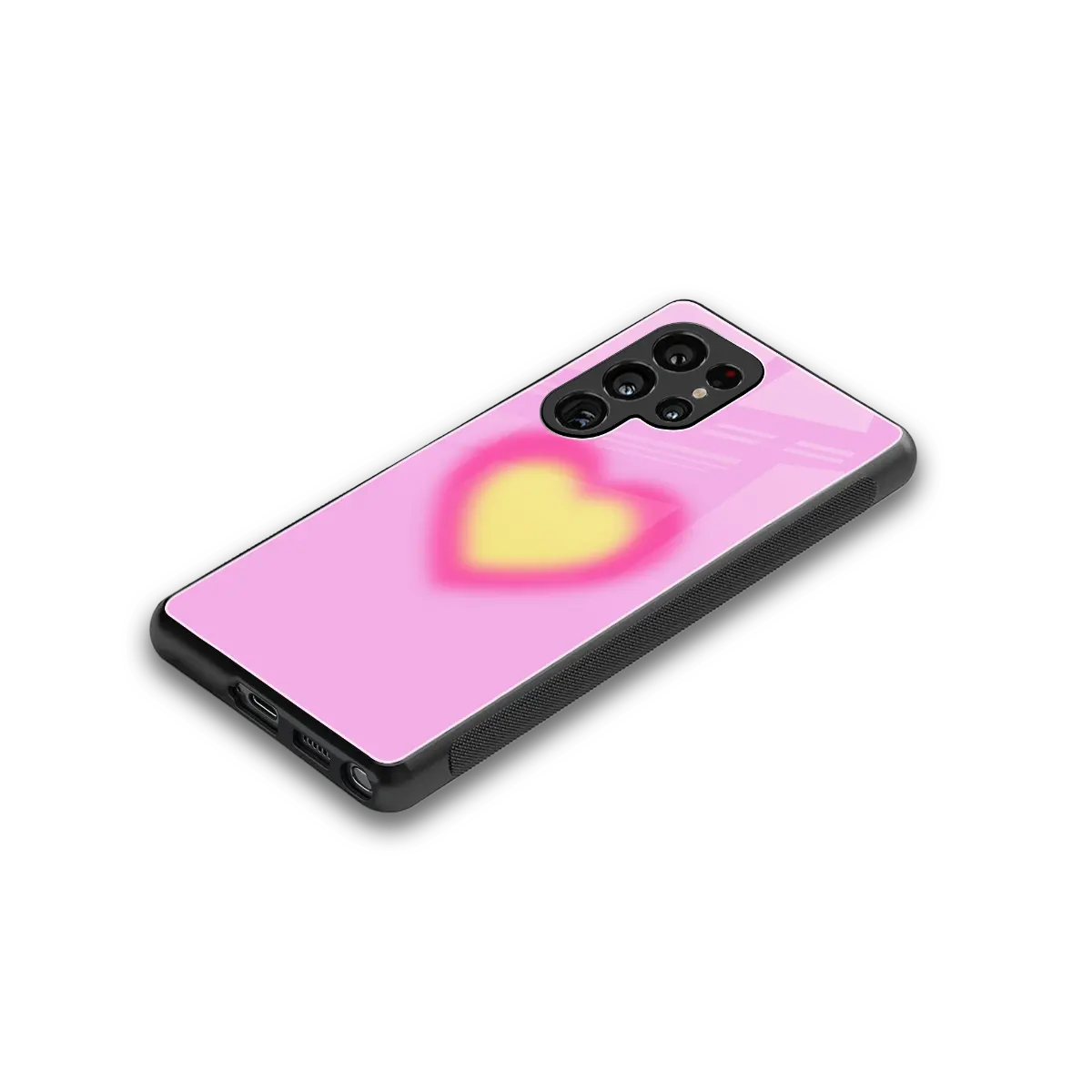 Heart Spectrum stylish phone case for samsung galaxy s26 ultra | glossy glass and slim fit