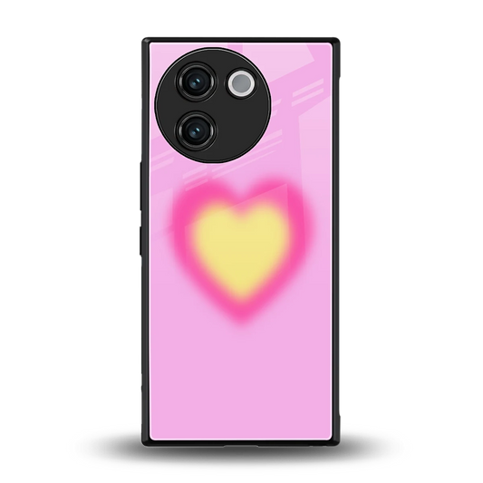 Heart Spectrum back phone cover | glass case for vivo v30e