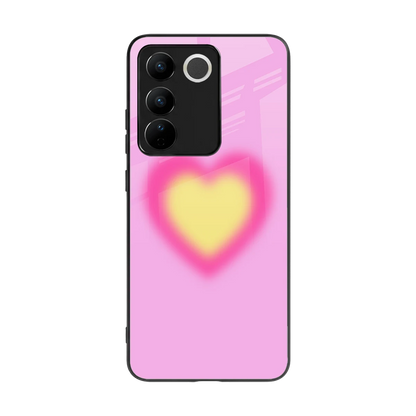 Heart Spectrum back phone cover | glass case for vivo v27 5g