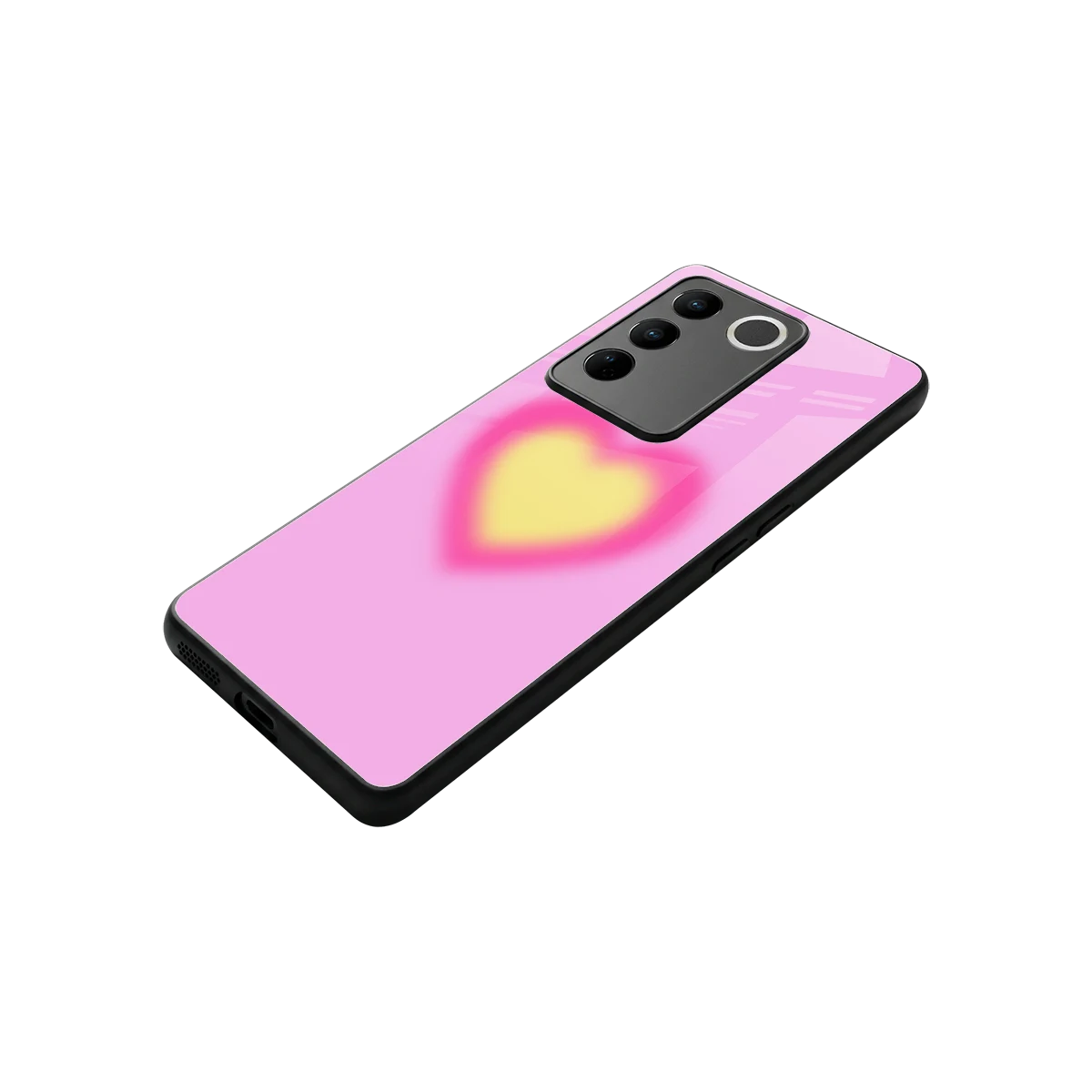 Heart Spectrum stylish phone case for vivo v27 5g | glossy glass and slim fit