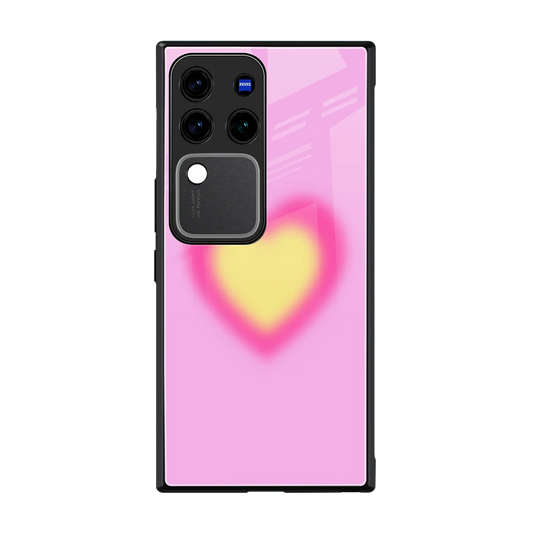 Heart Spectrum back phone cover | glass case forvivo v30 pro