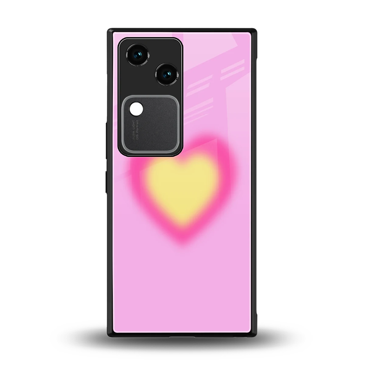 Heart Spectrum back phone cover | glass case for vivo v30