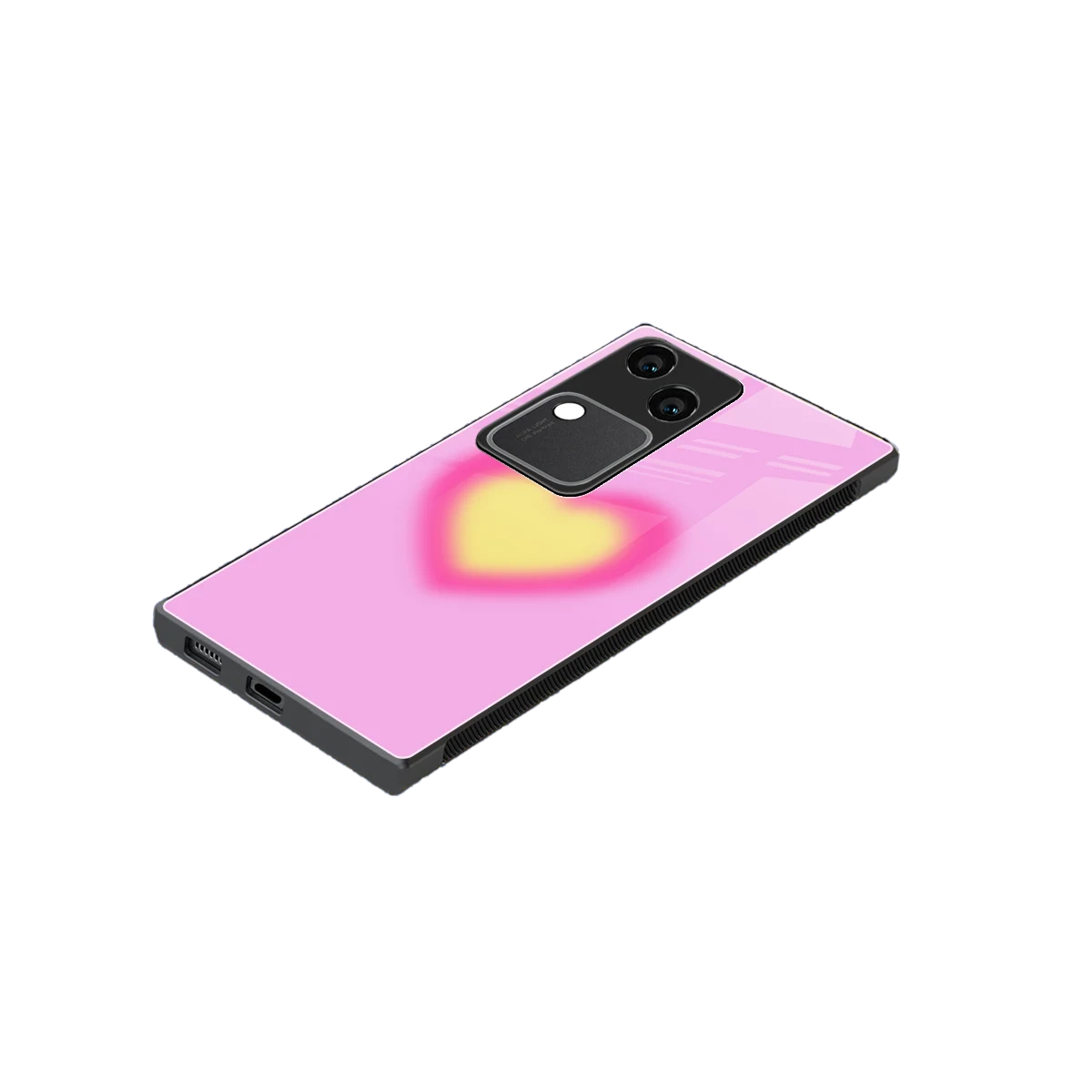 Heart Spectrum stylish phone case for vivo v30 | glossy glass and slim fit