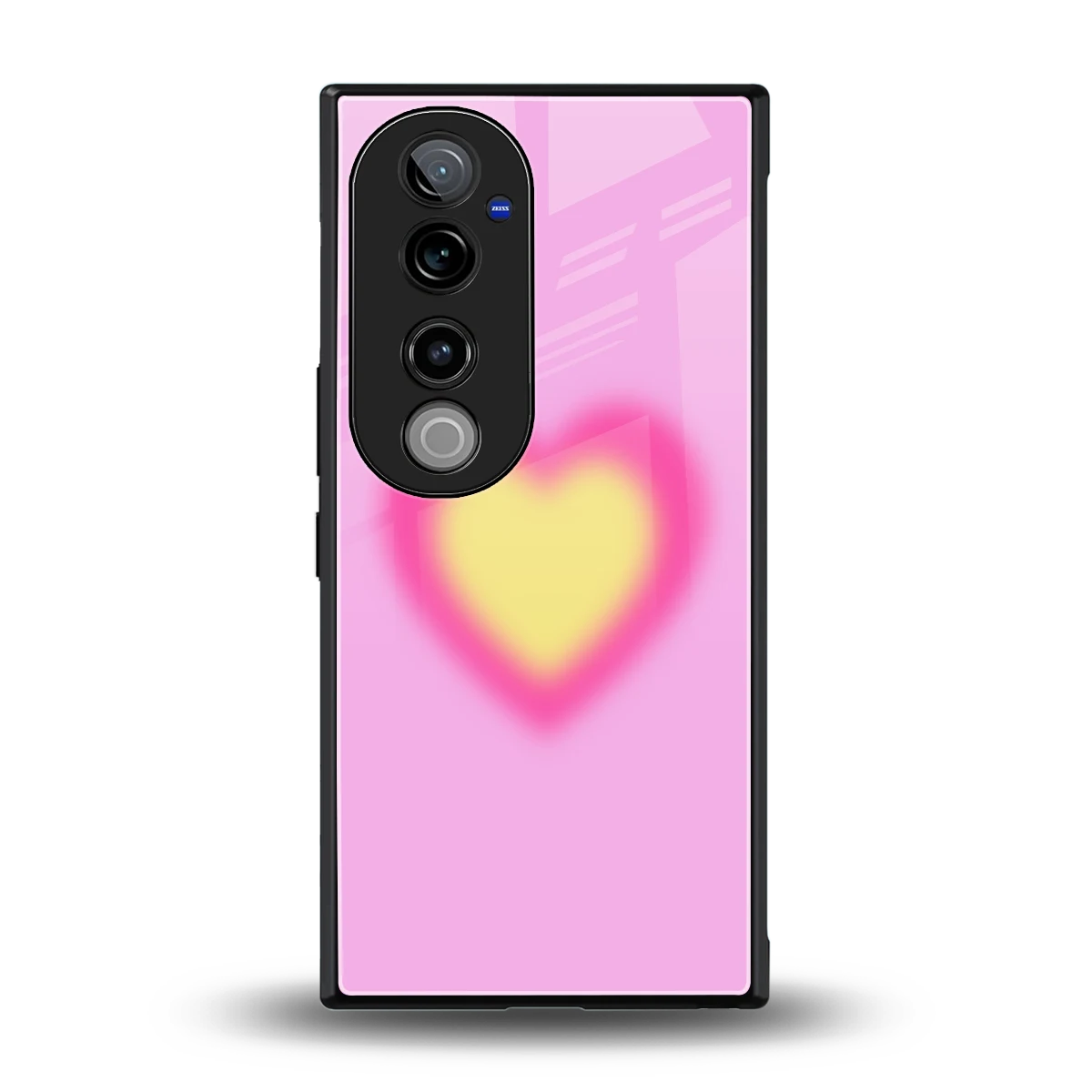 Heart Spectrum back phone cover | glass case for vivo v40 pro