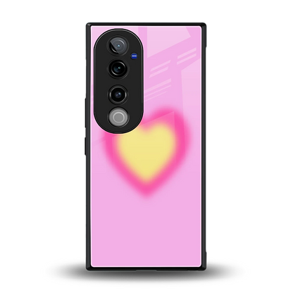 Heart Spectrum back phone cover | glass case for vivo v40 pro