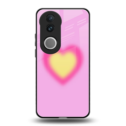 Heart Spectrum back phone cover | glass case for vivo v50