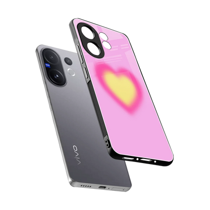Heart Spectrum sleek vivo v60 cover with tempered glass back and TPU edges