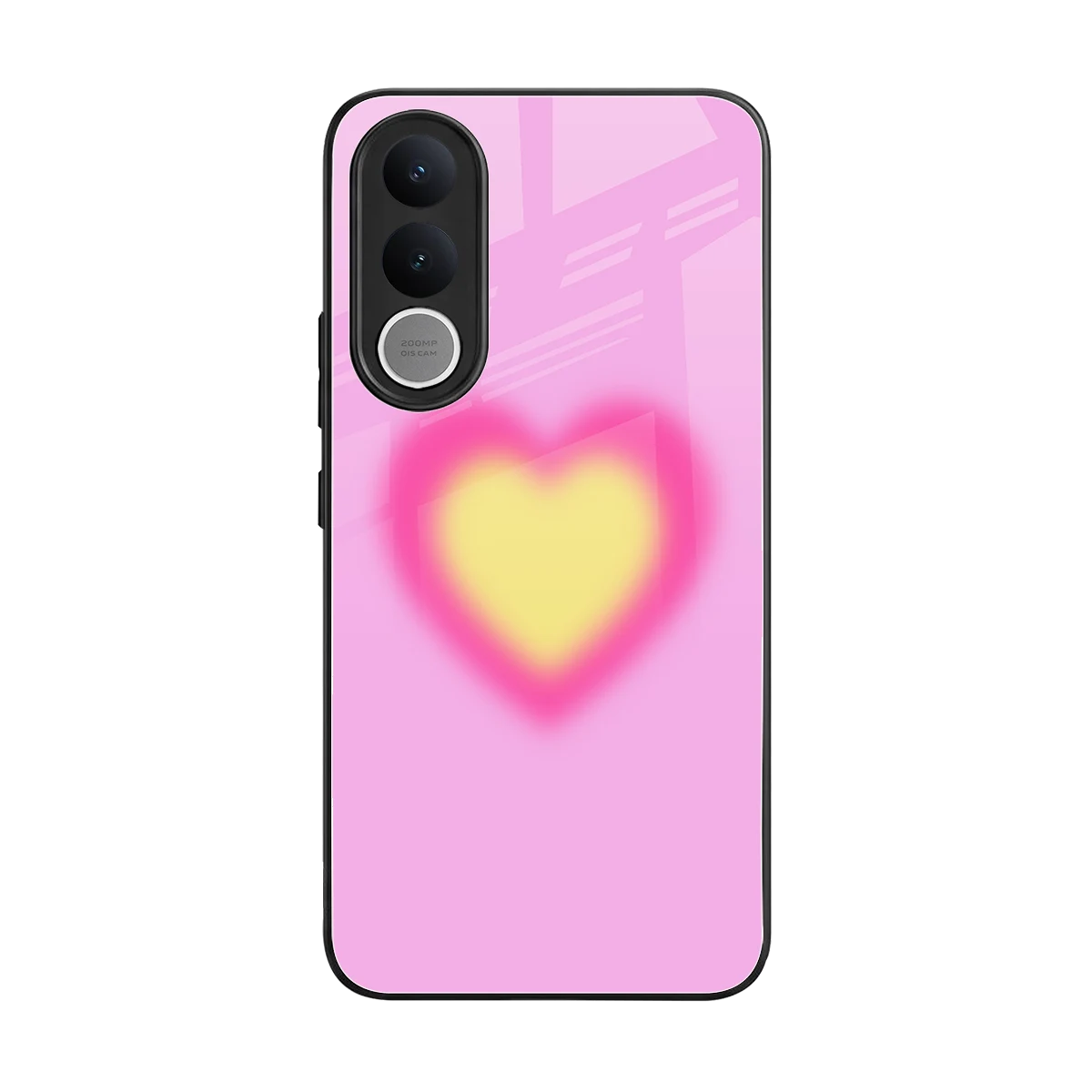 Heart Spectrum back phone cover | glass case for vivo v70 fe