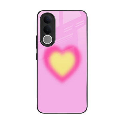 Heart Spectrum back phone cover | glass case for vivo v70 fe