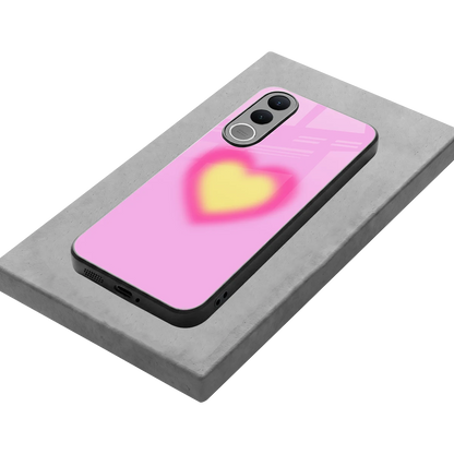 Heart Spectrum stylish phone case for vivo v70 fe | glossy glass and slim fit