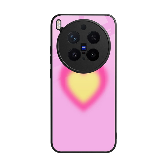 Heart Spectrum back phone cover | glass case for vivo x300 pro