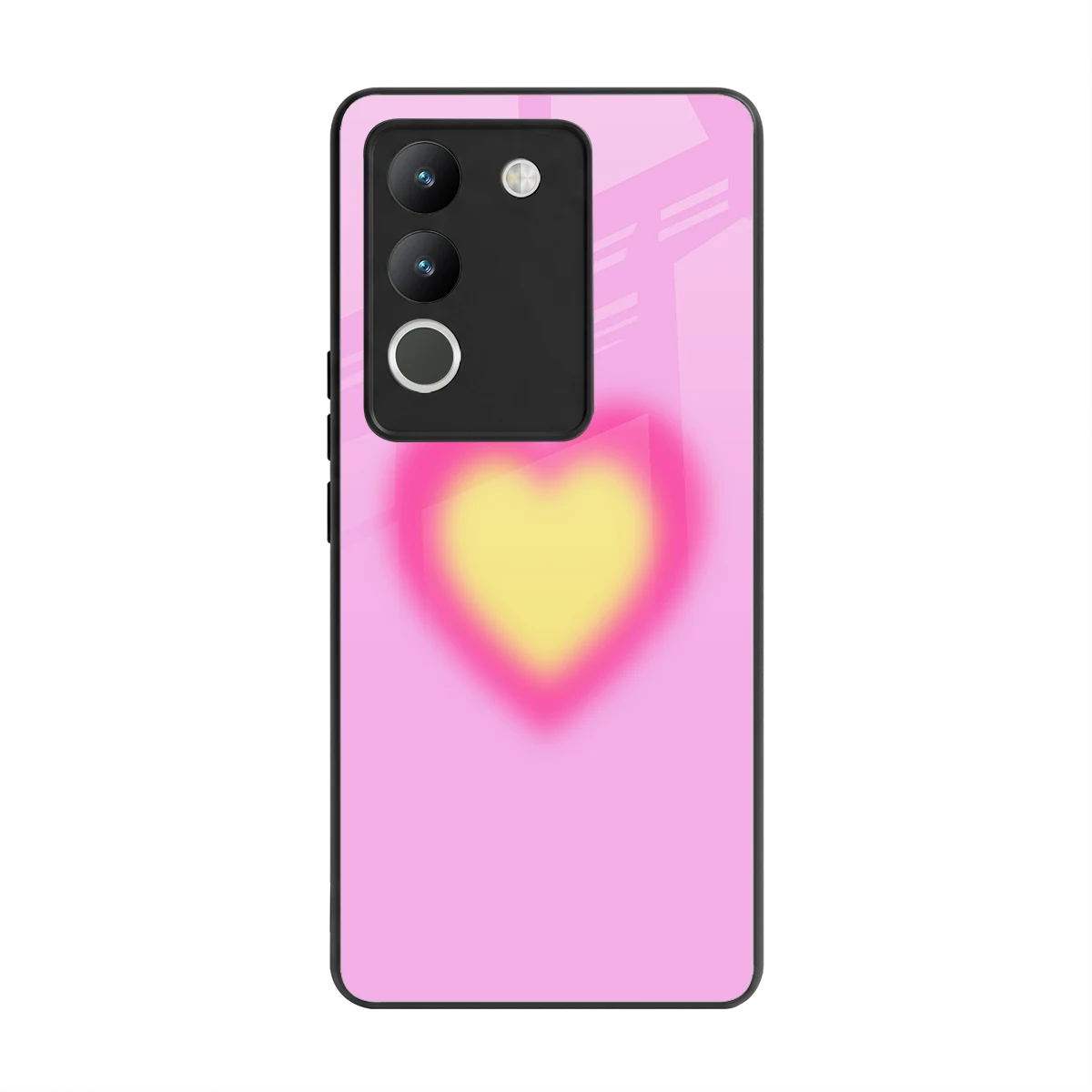 Heart Spectrum back phone cover | glass case for vivo y200 5g