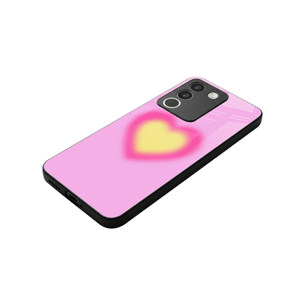 Heart Spectrum stylish phone case for vivo y200 5g | glossy glass and slim fit