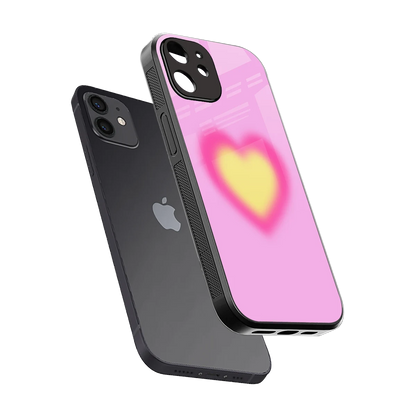 Heart Spectrum sleek iphone 12 cover with tempered glass back and TPU edges