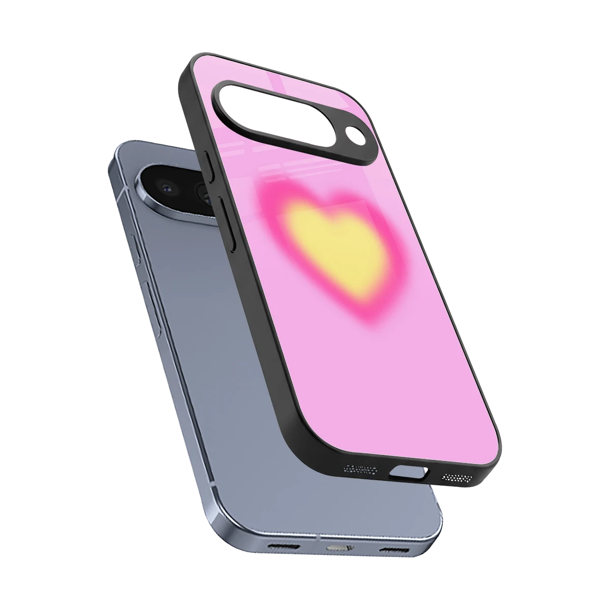 Heart Spectrum sleek google pixel 10 cover with tempered glass back and TPU edges