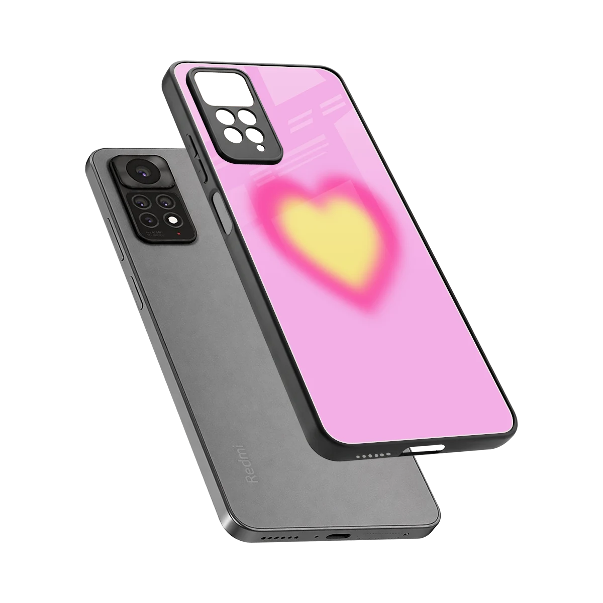 Heart Spectrum sleek redmi note 11 pro cover with tempered glass back and TPU edges