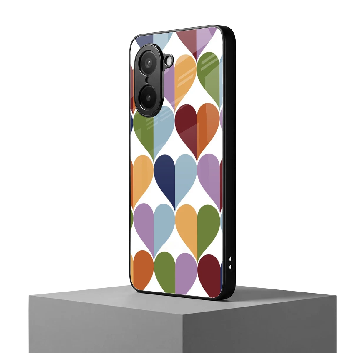 Heart Splash oneplus nord ce5 5g mobile cover | shockproof glass phone case