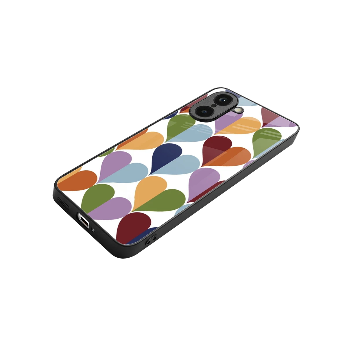 Heart Splash stylish phone case for oneplus nord ce5 5g | glossy glass and slim fit
