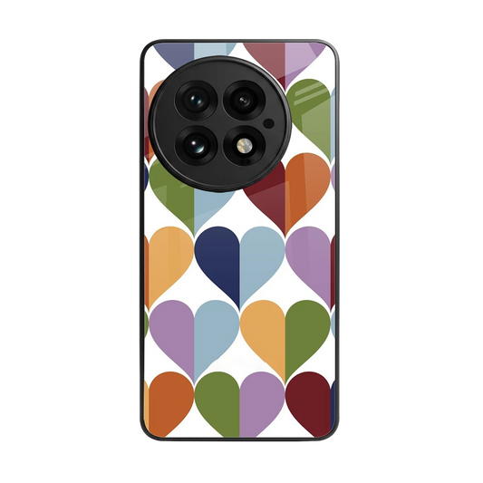 Heart Splash back phone cover | glass case for oneplus 13