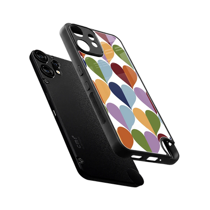 Heart Splash sleek cmf nothing phone 2 pro cover with tempered glass back and TPU edges