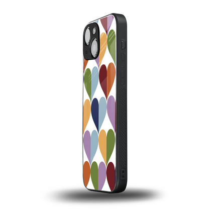 Heart Splash iphone 12 mini mobile cover | shockproof glass phone case