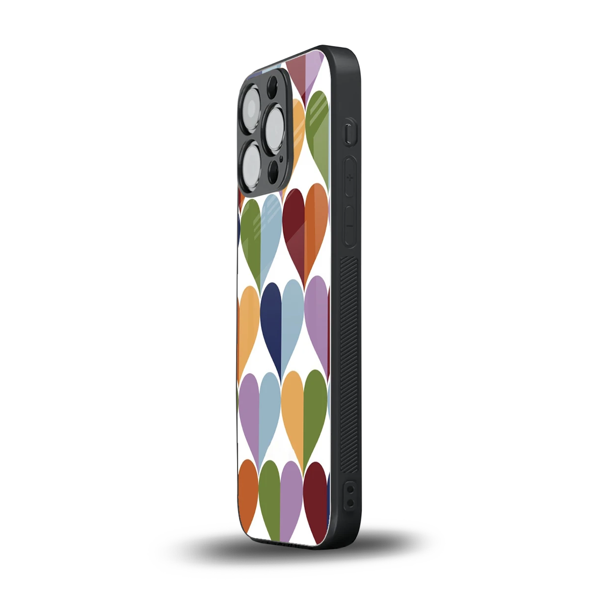 Heart Splash iphone 13 pro mobile cover | shockproof glass phone case