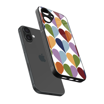 Heart Splash Phone Case for Iphone 16 | Glass Case